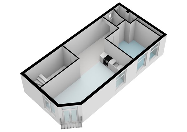 Plattegrond - Toldwarsstraat 2-1, 1073 RR Amsterdam - Toldwarsstraat 2-1 - Amsterdam - Eerste verdieping - 3D_1.jpg